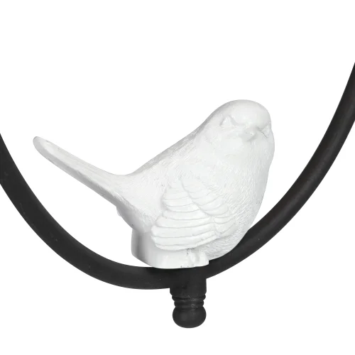 Светильник подвесной V2918-1/1S Vitaluce белый 1 лампа, основание чёрное в стиле современный птички фото 2