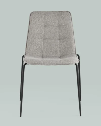 Стул Мелани рогожка серый УТ000025912 Stool Group, серый/рогожка, ножки/металл/чёрный, размеры - ***** фото 4