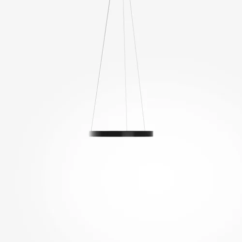 Светильник подвесной LED Rim MOD058PL-L22BK Maytoni чёрный на 1 лампу, основание чёрное в стиле современный хай-тек минимализм кольца фото 4
