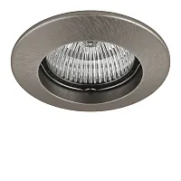Светильник точечный LEGA FIX 011045 Lightstar Италия никель серый 1 лампа, основание серое никель в стиле хай-тек 