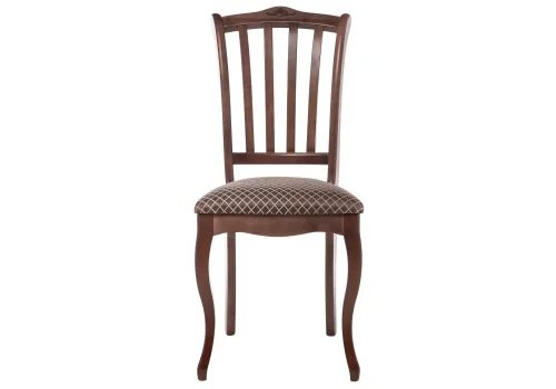Деревянный стул Виньетта коричневый 371204 Woodville, коричневый/ткань, ножки/массив березы дерево/коричневый, размеры - ****440*500 фото 2