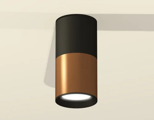 Светильник накладной Techno spot XS6304070 Ambrella light коричневый 1 лампа, основание чёрное в стиле модерн круглый фото 3