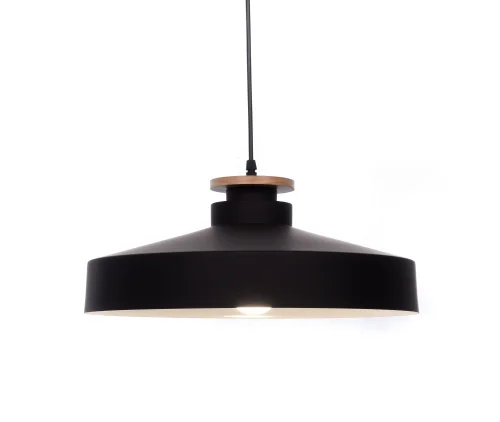 Светильник подвесной Ludor LDP 7974-1 BK Lumina Deco чёрный 1 лампа, основание чёрное в стиле минимализм модерн 