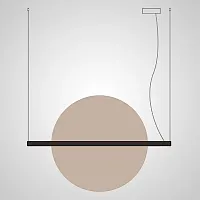 Светильник подвесной LIBERTY L110 Champagne 208570-23 ImperiumLoft бежевый на 1 лампу, основание чёрное в стиле современный 