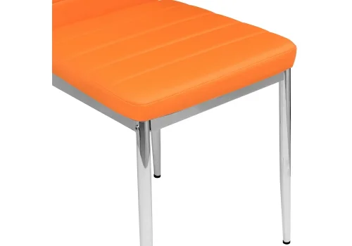 Стул на металлокаркасе DC2-001 orange 11818 Woodville, оранжевый/искусственная кожа, ножки/металл/хром, размеры - ****410*450 фото 6