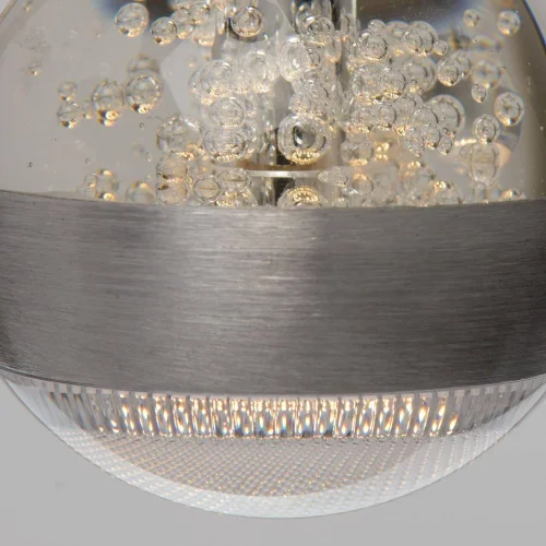 Светильник подвесной LED Капелия 730010101 MW-Light серебряный 1 лампа, основание серебряное в стиле современный  фото 7