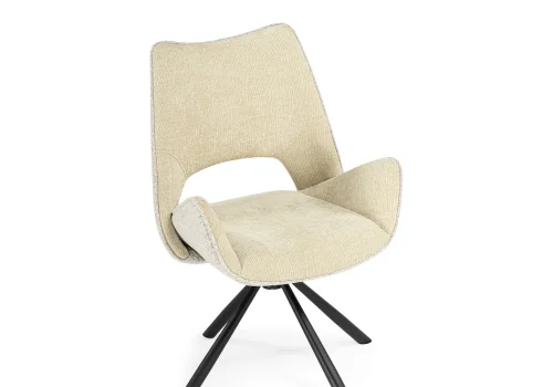 Стул на металлокаркасе Balaton 360 крутящийся beige / black 15840 Woodville, бежевый/шенилл, ножки/металл/чёрный, размеры - ****570*500мм фото 8 Стул на металлокаркасе Balaton 360 крутящийся beige / black 15840 Woodville, бежевый/шенилл, ножки/металл/чёрный, размеры - ****570*500мм фото 8