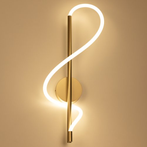 Бра LED Eva CL210312 Citilux белый на 1 лампа, основание матовое золото в стиле современный  фото 6
