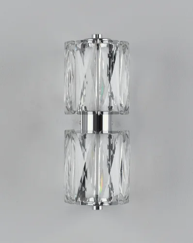 Бра LED Prismique V11716-WL Moderli прозрачный на 1 лампу, основание хром в стиле современный фото 3