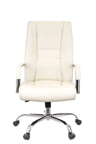 Кресло руководителя Kent TM Экокожа Кремовый EC-335A PU Beige Everprof, бежевый/экокожа, ножки//, размеры - 1080*1150***580* фото 3
