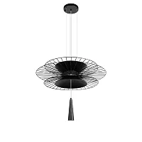Светильник подвесной Star 10141B/600 Black LOFT IT чёрный на 1 лампу, основание чёрное в стиле арт-деко 