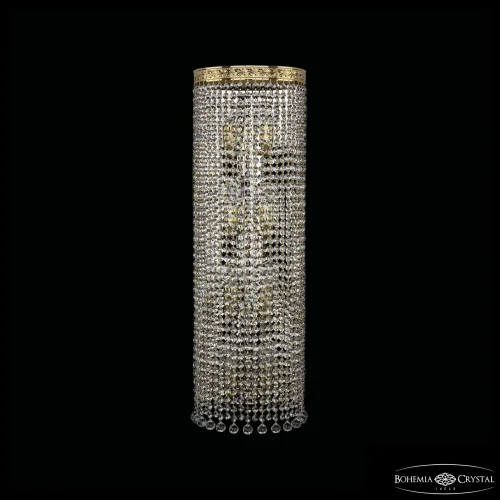 Бра 83401B/25IV-75 G Balls Bohemia Ivele Crystal прозрачный на 8 ламп, основание золотое в стиле современный классический r