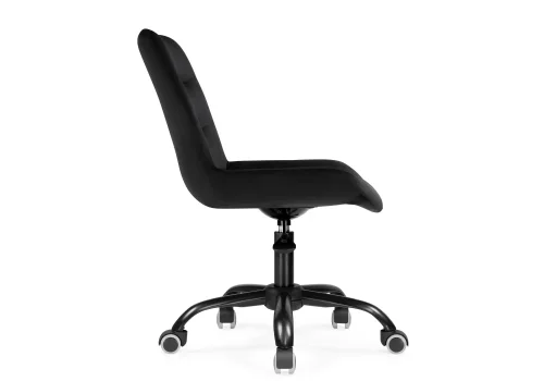 Компьютерное кресло Орди черное 559279 Woodville, чёрный/велюр, ножки/металл/чёрный, размеры - *940***560*650 фото 3