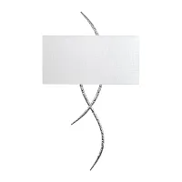 Бра Romance 10457 Silver LOFT IT белый на 2 лампы, основание серебряное в стиле современный арт-деко 