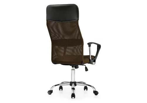 Компьютерное кресло Arano brown 11993 Woodville, коричневый/искусственная кожа ткань, ножки/металл/хром, размеры - *1280***600*610 фото 3