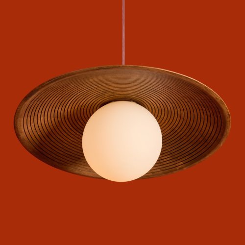 Светильник подвесной Albero FR5589PL-01T1 Freya коричневый белый на 1 лампу, основание латунь в стиле современный кантри фото 7 Светильник подвесной Albero FR5589PL-01T1 Freya коричневый белый на 1 лампу, основание латунь в стиле современный кантри фото 7