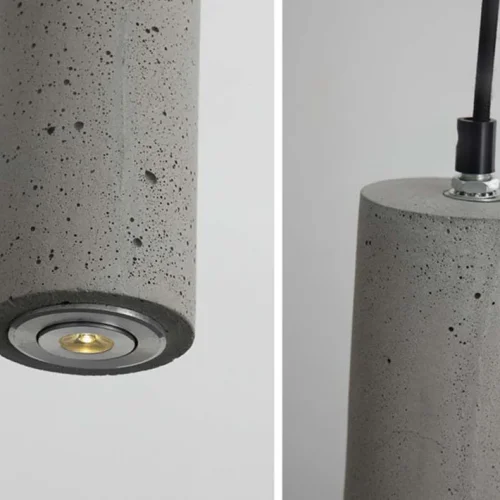 Светильник подвесной BRUT 189836-23 ImperiumLoft серый на 1 лампу, основание чёрное в стиле скандинавский фото 2