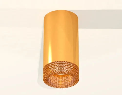 Светильник накладной Techno spot XS6327010 Ambrella light золотой жёлтый 1 лампа, основание золотое жёлтое в стиле современный круглый фото 2