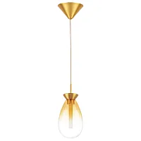 Светильник подвесной LED Colore 805113 Lightstar прозрачный 1 лампа, основание золотое в стиле арт-деко 