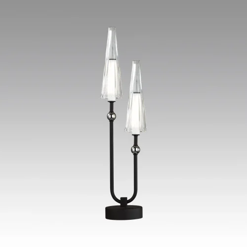 Настольная лампа LED Fungo 5429/10TL Odeon Light прозрачная 1 лампа, основание чёрное металл в стиле хай-тек  фото 4