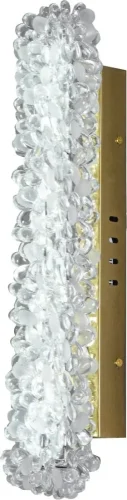 Бра LED Felloria 4013/03/01W Stilfort прозрачный на 1 лампу, основание золотое в стиле современный с пультом