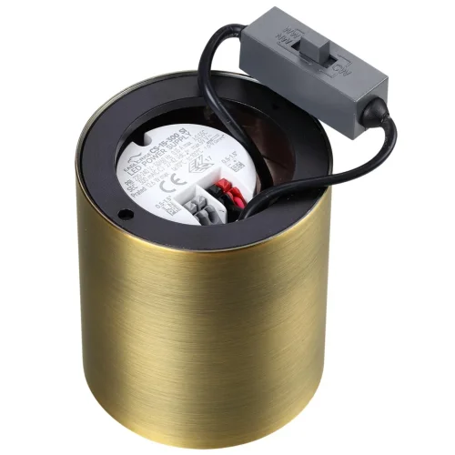 Светильник накладной LED Brim 7137/12CL Odeon Light бронзовый на 1 лампу, основание бронзовое в стиле современный хай-тек круглый фото 5
