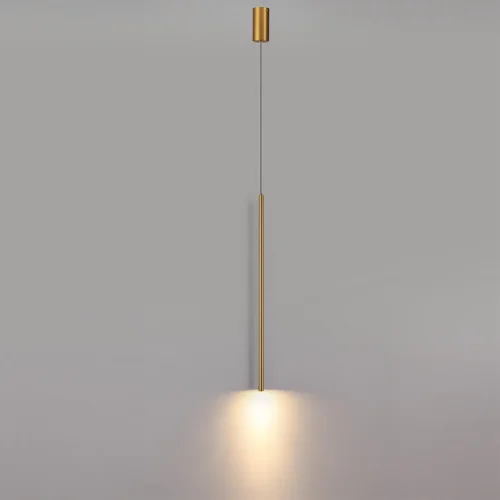 Светильник подвесной Milly 7104/4L Odeon Light бронзовый на 1 лампу, основание бронзовое в стиле хай-тек трубочки фото 4