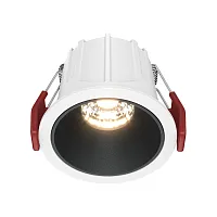 Светильник точечный Alfa LED DL043-01-10W3K-D-RD-WB Maytoni белый чёрный 1 лампа, основание белое чёрное в стиле современный 