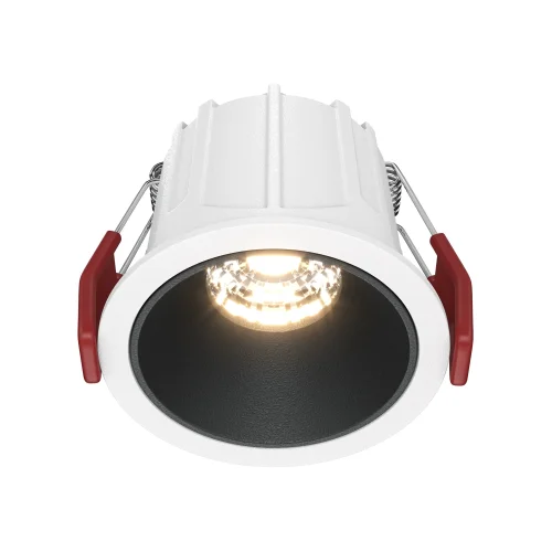 Светильник точечный Alfa LED DL043-01-10W3K-D-RD-WB Maytoni белый чёрный 1 лампа, основание белое чёрное в стиле современный 