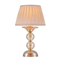 Настольная лампа DREAM LG1 Crystal Lux без плафона 1 лампа, основание янтарное золотое стекло металл в стиле венецианский 