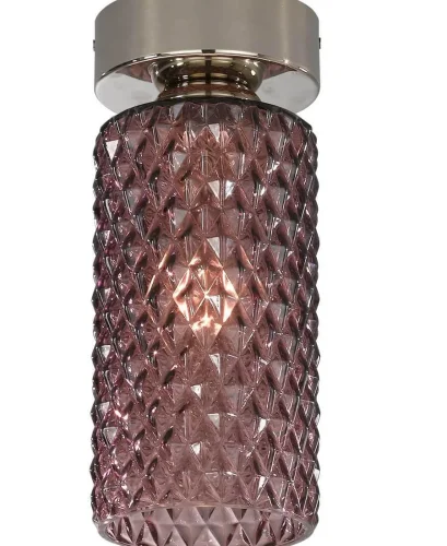 Светильник накладной PL 10001/1 Reccagni Angelo фиолетовый 1 лампа, основание никель в стиле современный классический круглый фото 3