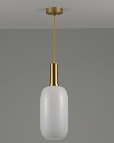 Светильник подвесной Martin V2890-1P Moderli белый 1 лампа, основание золотое в стиле современный  фото 4