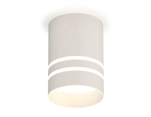 Светильник накладной XS7401042 Ambrella light белый 1 лампа, основание белое в стиле хай-тек современный круглый