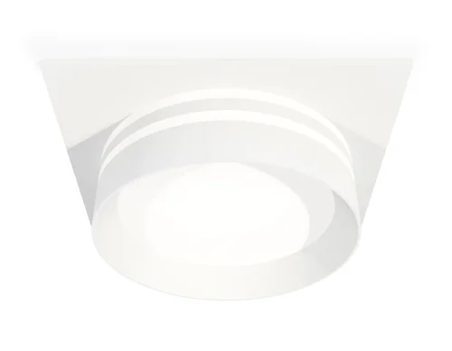 Светильник точечный XC8061021 Ambrella light белый 1 лампа, основание белое в стиле хай-тек 