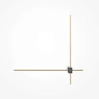 Бра LED Pars C070WL-L12GB3K Maytoni чёрный на 1 лампу, основание чёрное в стиле современный хай-тек минимализм 