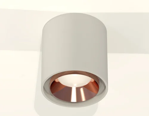 Светильник накладной Techno spot XS7724005 Ambrella light серый 1 лампа, основание серое в стиле хай-тек современный круглый фото 2