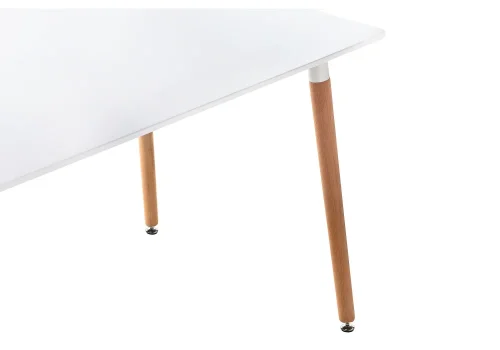 Стол Table 120 white / wood 15357 Woodville столешница белая из мдф фото 4
