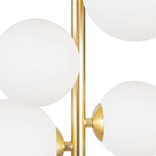 Светильник подвесной Dallas MOD545PL-06BS Maytoni белый 6 ламп, основание золотое в стиле современный шар фото 2