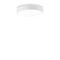 Светильник потолочный LED HALO PL D35 3000K Ideal Lux белый на 1 лампу, основание белое в стиле минимализм современный 