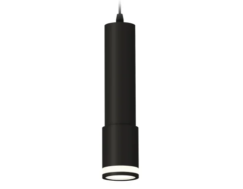Светильник подвесной XP7422021 Ambrella light серый чёрный 1 лампа, основание чёрное в стиле хай-тек современный трубочки