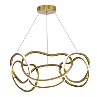 Светильник подвесной LED Abra SL6505.203.63 ST-Luce золотой 1 лампа, основание золотое в стиле современный 