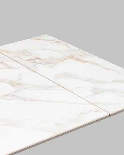 Стол Marmer 120-180/80/76, столешница МДФ16/керамика, подстолье металл капучино УТ000039730 Stool Group столешница из фото 4