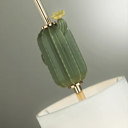 Светильник подвесной Cactus 5425/1 Odeon Light  1 лампа, основание зелёное золотое в стиле современный  фото 6