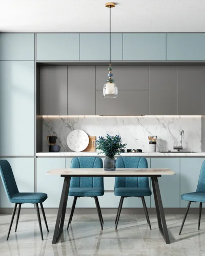 Стол обеденный Vermont, 140*80, керамика светлая, столешница УТ000040513 Stool Group столешница белая из керамика фото 2