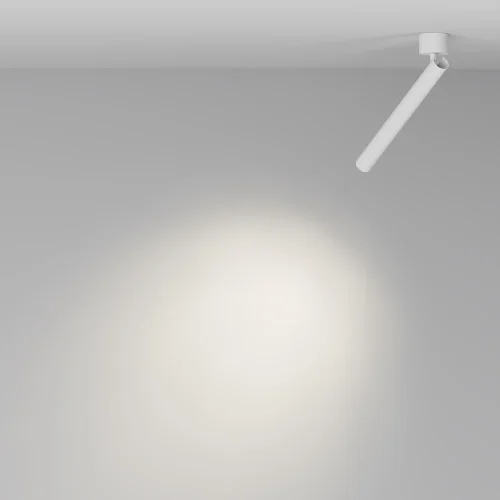 Светильник накладной LED Focus T C141CL-L300-6W4K-W Maytoni белый 1 лампа, основание белое в стиле современный хай-тек трубочки фото 4