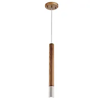 Светильник подвесной Pendenti 2014-1P Favourite коричневый 1 лампа, основание коричневое в стиле современный трубочки
