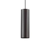 Светильник подвесной LOOK SP1 D12 NERO Ideal Lux чёрный 1 лампа, основание чёрное в стиле современный трубочки