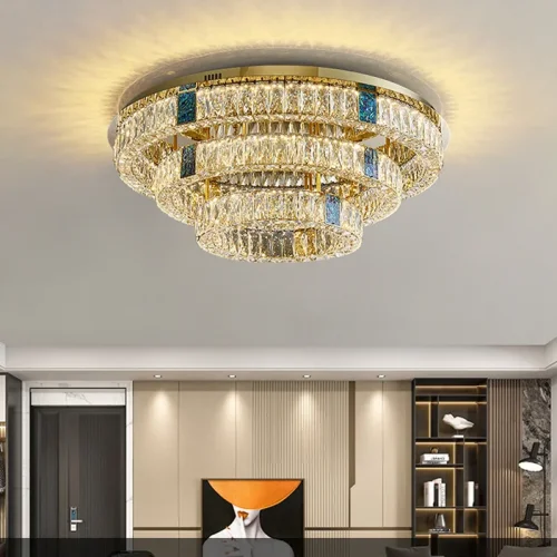 Люстра потолочная GERTRUDA D65 207828-23 ImperiumLoft прозрачная на 1 лампу, основание латунь в стиле современный фото 5