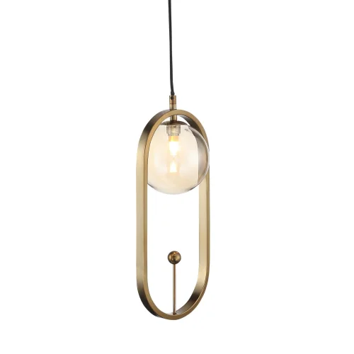 Светильник подвесной Circono SL1201.203.01 ST-Luce бронзовый янтарный 1 лампа, основание бронзовое в стиле современный  фото 3