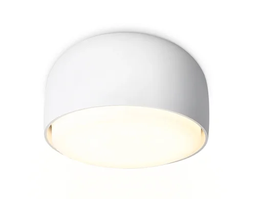 Светильник накладной TN71001 Ambrella light белый 1 лампа, основание белое в стиле хай-тек современный круглый